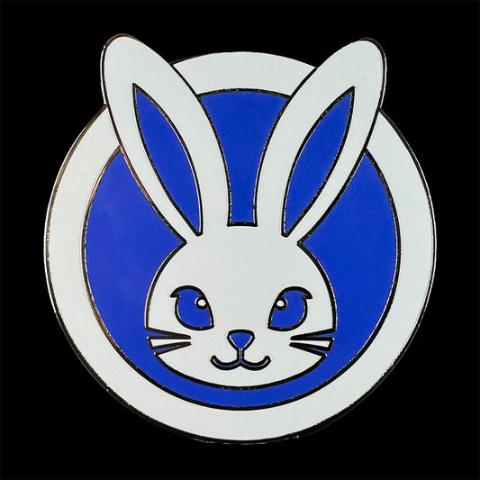 Onigiri Logo Pin (White & Purple)